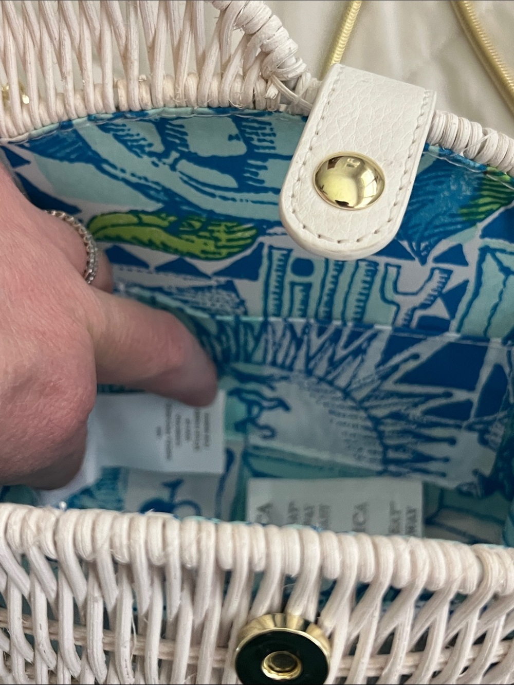 Lilly Pulitzer Fish Crossbody Bag unworn - Picture 6 of 16